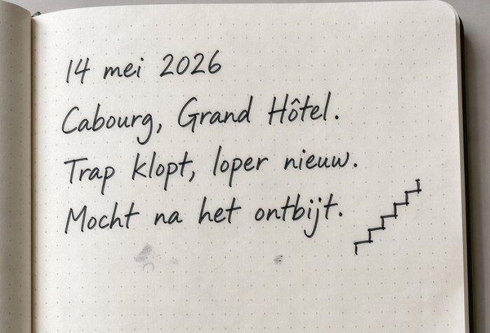 Uit Ottilies schrift, 14 mei 2026